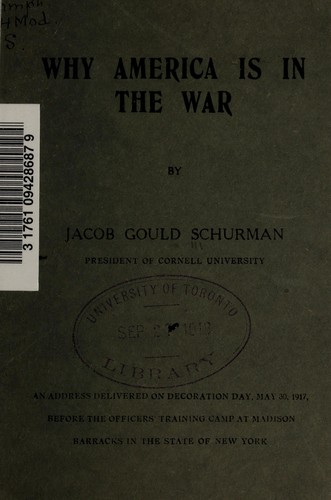 Cover for Why America is in the war