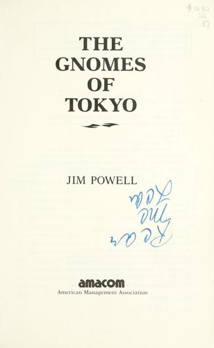Cover for gnomes of Tokyo