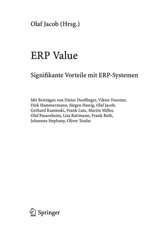 Cover for ERP Value
