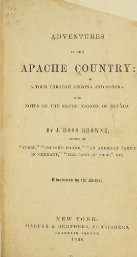 Cover for Adventures in the Apache country