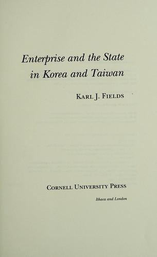 Cover for Enterprise and the state in Korea and Taiwan