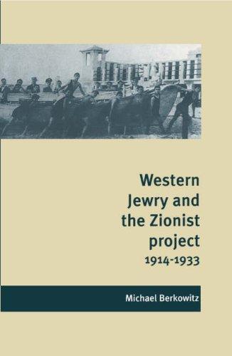 Cover for Western Jewry and the Zionist project, 1914-1933