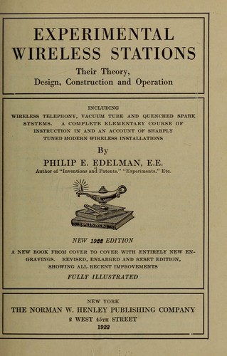 Cover for Experimental wireless stations