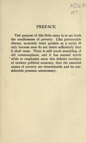 Cover for The abolition of poverty