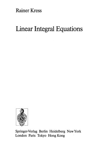 Cover for Linear Integral Equations