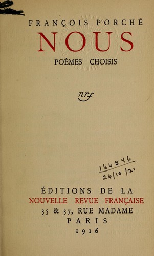 Cover for Nous