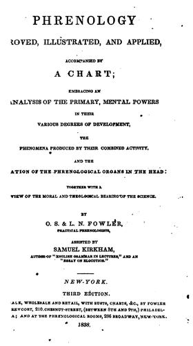 Cover for Phrenology Proved, Illustrated, and Applied: Accompanied by a Chart, Embracing an Analysis of ...