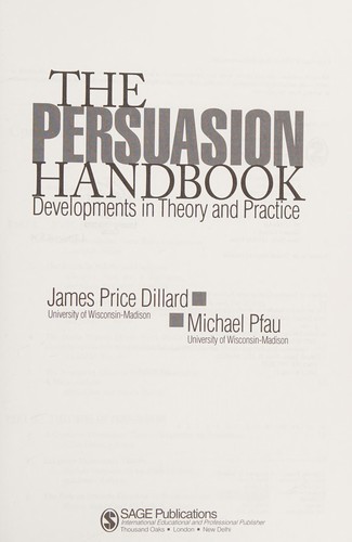 Cover for The persuasion handbook