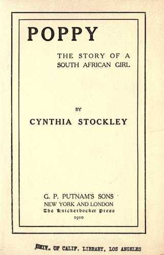 Cover for Poppy