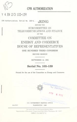 Cover for CPB authorization