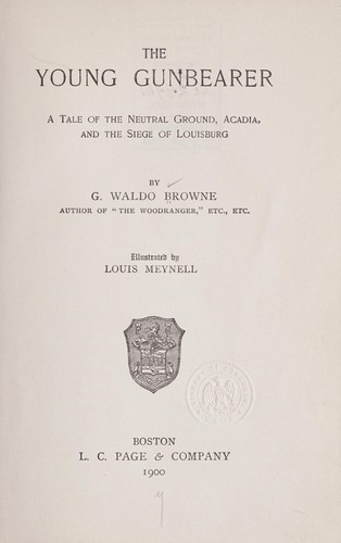 Cover for The young gunbearer