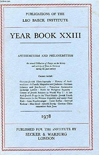 Cover for Year Book XXIII 1978
