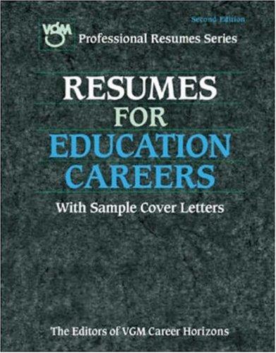 Cover for Resumes for education careers