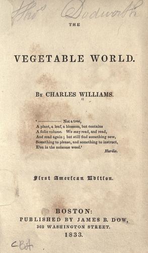 Cover for The vegetable world