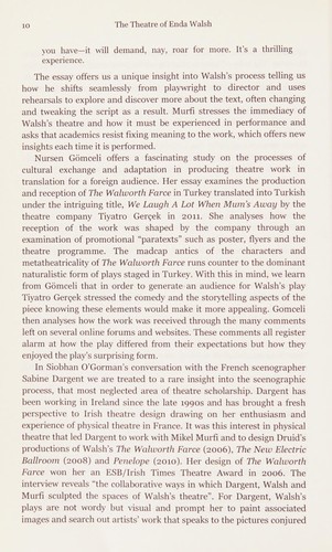 Cover for Theatre of Enda Walsh