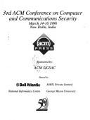 Cover for 3rd ACM Conference on Computer and Communications Security