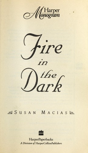 Cover for Fire in the Dark (Harper Monogram)