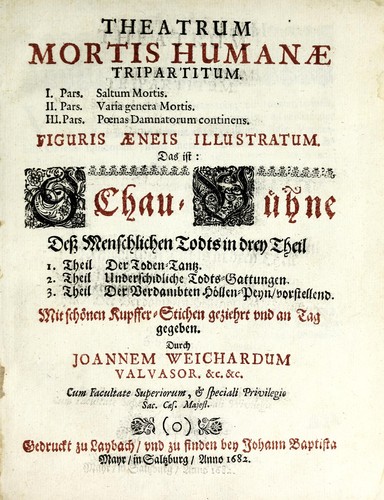 Cover for Theatrum mortis humanae tripartitum ...
