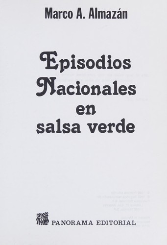 Cover for Episodios Nacionales en Salsa Verde