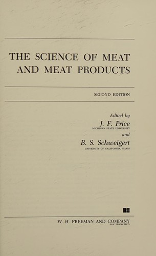 Cover for The science of meat and meat products.
