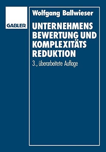 Cover for Unternehmensbewertung und Komplexitätsreduktion