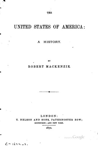 Cover for The United States of America: A History