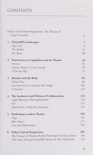 Cover for Theatre of Caryl Churchill