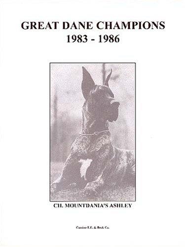 Cover for Great Dane champions, 1983-1986.