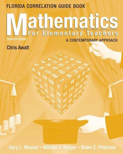 Cover for Mathematics for Elementary Teachers, Florida State Guide Book