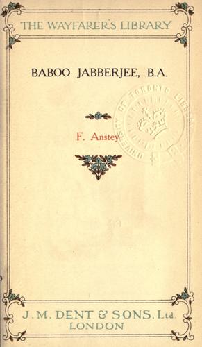 Cover for Baboo Jabberjee.