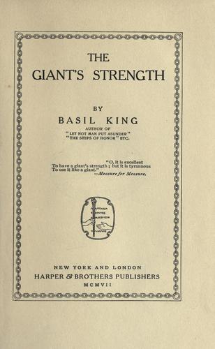 Cover for The giant's strength