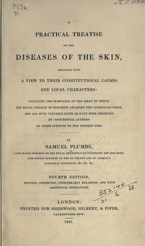 Cover for A practical treatise on the diseases of the skin