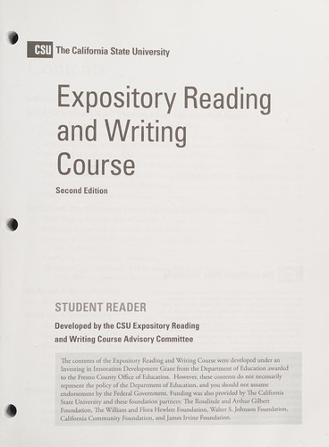 Cover for Expository Reading and Writing Course