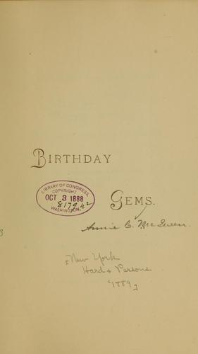 Cover for Birthday games