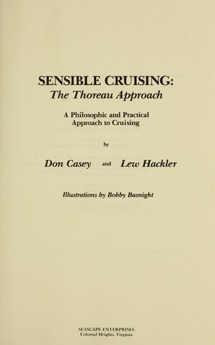 Cover for Sensible Cruising: The Thoreau Approach