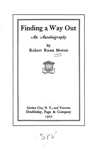 Cover for Finding a Way Out: An Autobiography