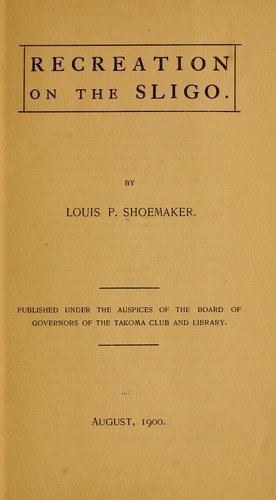 Cover for Recreation on the Sligo