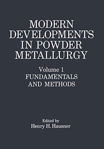 Cover for Modern Developments in Powder Metallurgy