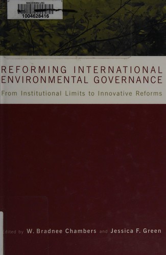 Cover for Reforming international environmental governance