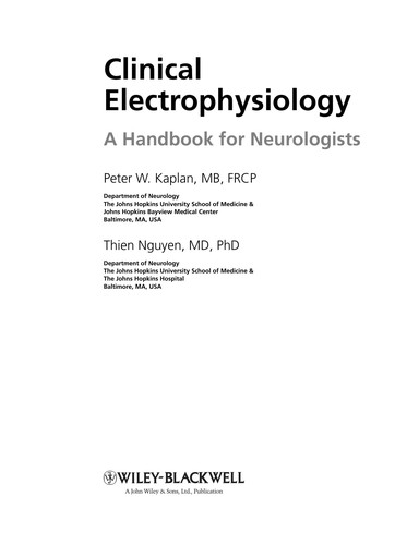 Cover for Clinical electrophysiology