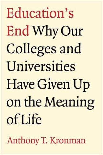 Cover for Education's End