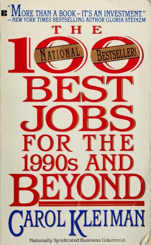 Cover for The 100 best jobs for the 1990s and beyond