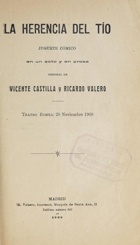 Cover for La herencia del tío