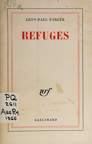 Cover for Refuges.