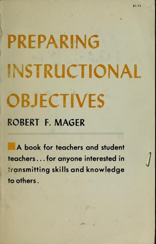 Cover for Preparing objectives for programmed instruction.
