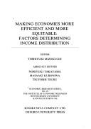 Cover for Making economies more efficient and more equitable