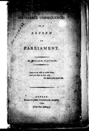 Cover for Inevitable consequences of a reform in Parliament