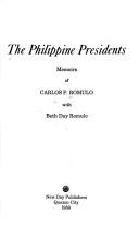 Cover for The Philippine presidents