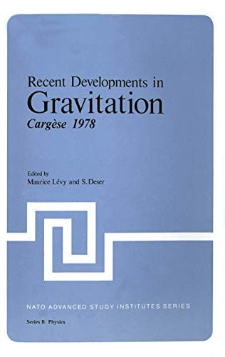 Cover for Recent Developments in Gravitation