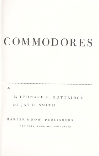 Cover for The commodores